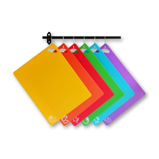 Protiskluzové prkénko bez BPA Flexibilní skládací podložka na krájení Závěsný otvor na krájení Maso Zelenina Tenké prkénko na krájení