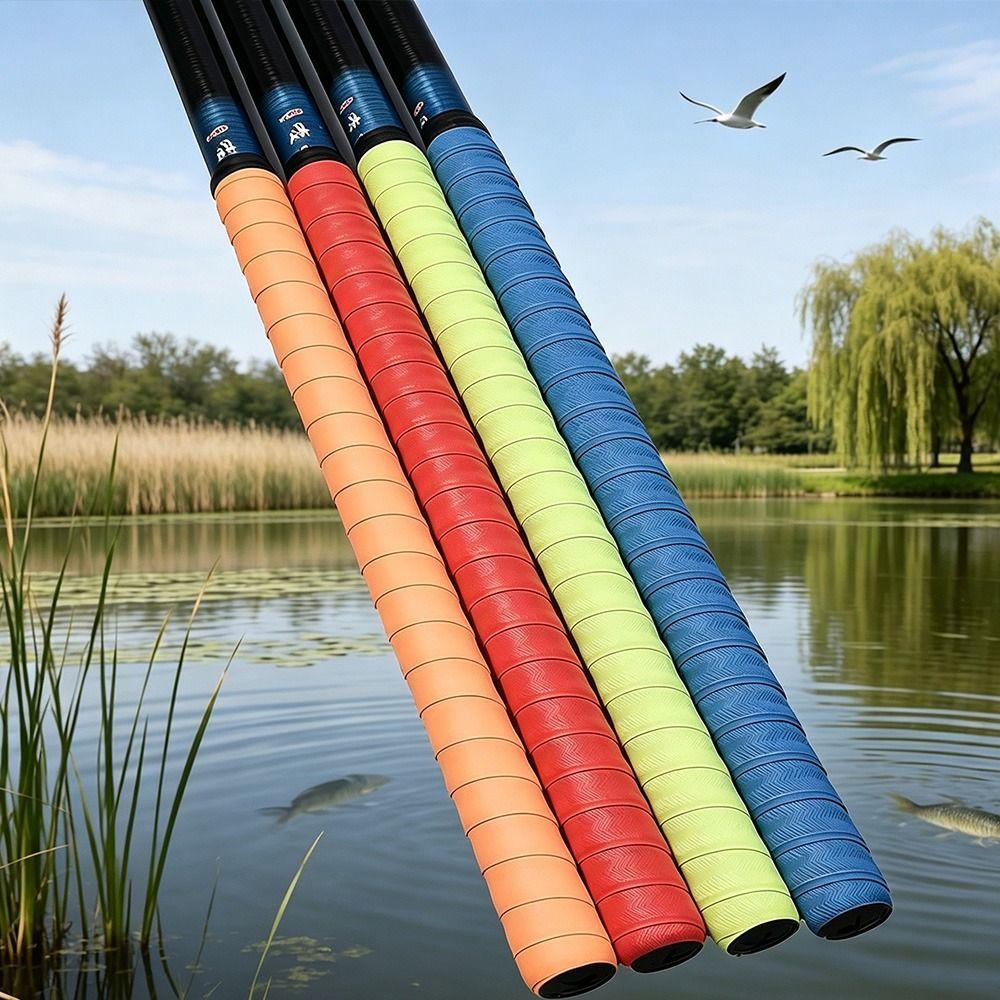 PU Racket Grip Tape Sweat Absorbent Over Grip Tape Fishing Rod Grip Tape Badminton Accessories