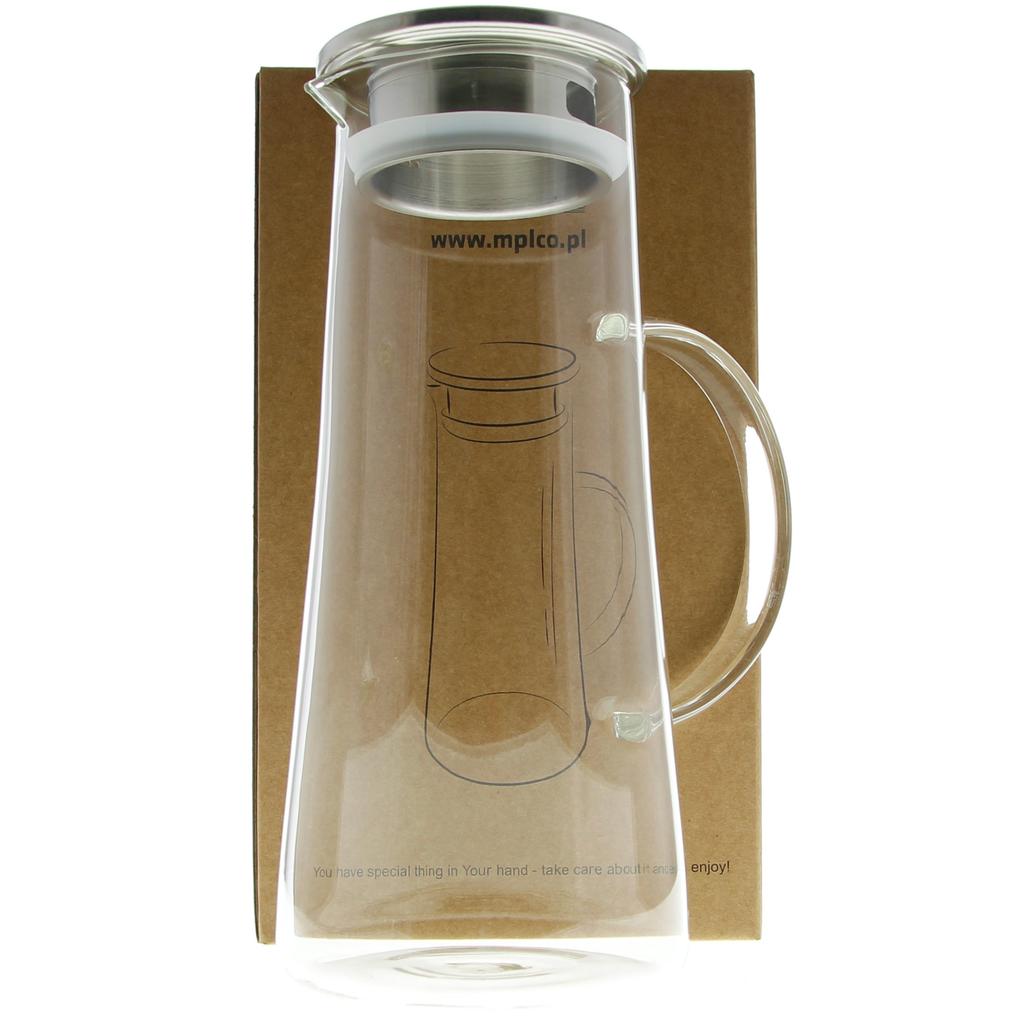 Glass Jug For Mulled Wine Tea Coffee Water Juice Lemonade 1.3L