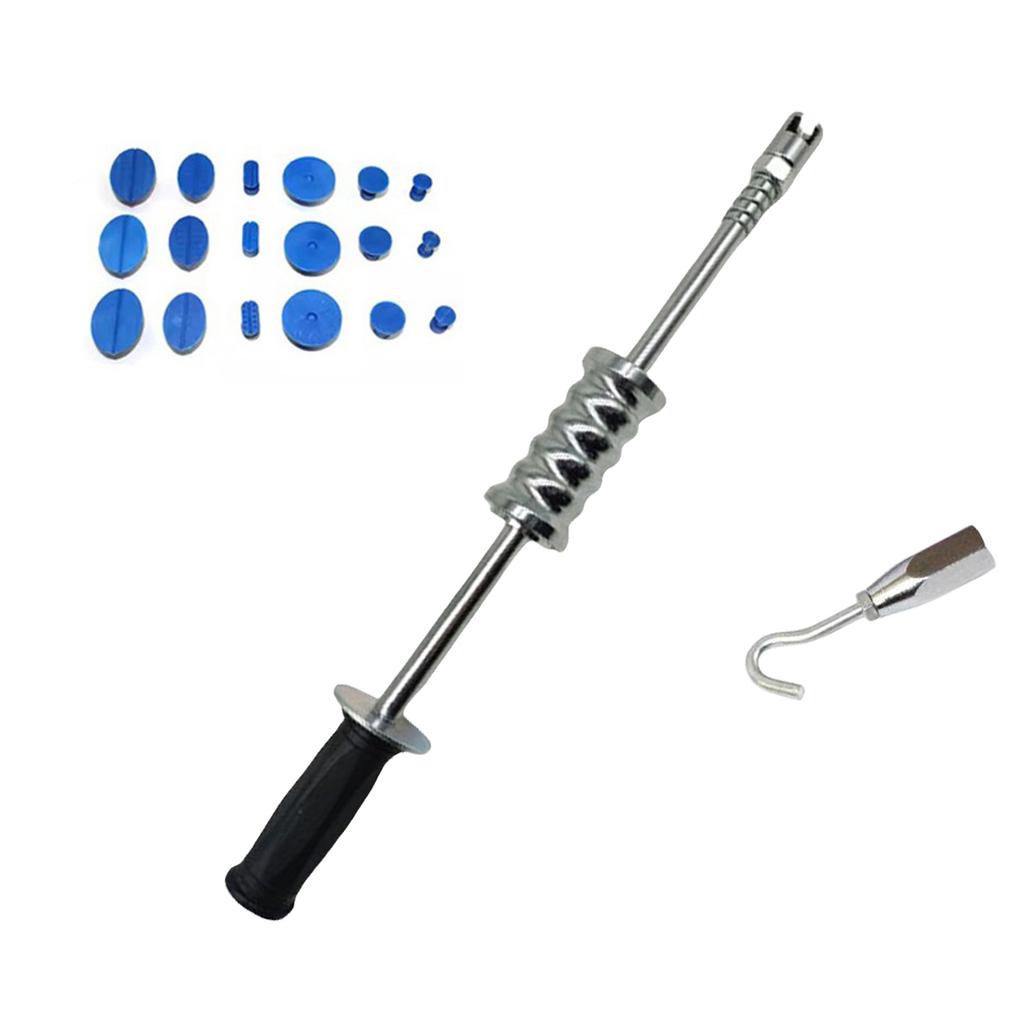 Puller Slide Hammer Dent Hammer with Hook Puller Tabs Puller Remover Dent Repair Kit Universal Auto Repair Tool Kit