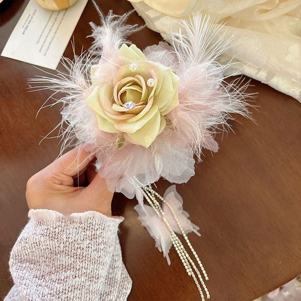 Puffy Tassel Hair Claws Feather Flower Updo Shark Clips Fashion Hair Accessories  for Women Girls