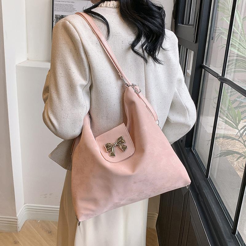 Korean Style Fashion Large Capacity Casual Commuting Backpack for Women New Spring and Summer Niche Simple Single-shoulder Cross-slide Bag