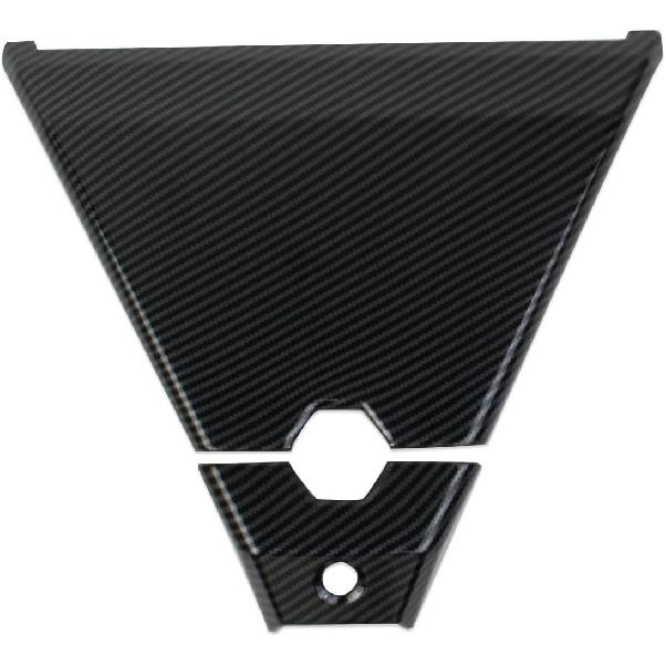 Carbon Fiber Style Front Roof Camera Cover Trim Accessories for Tesla Cybertruck (Bright Surface)