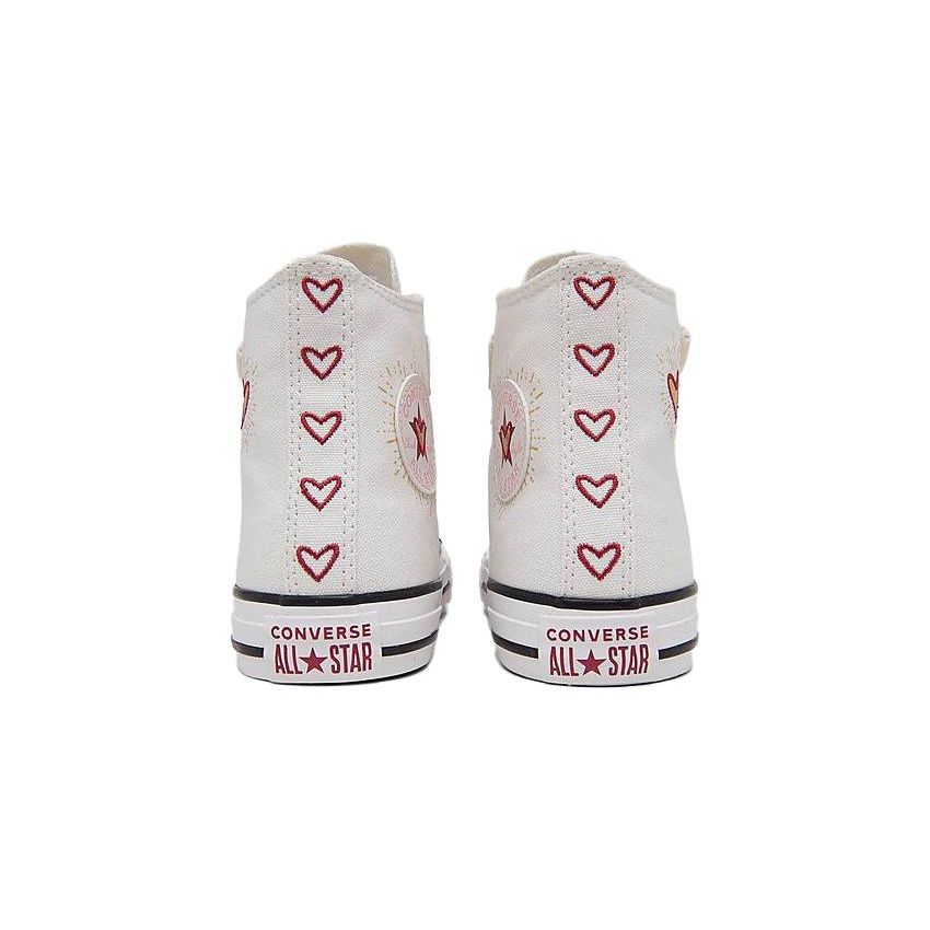 Converse Chuck Taylor All Star Easy-On High PS Valentines Day 2023 - Vintage White Kids Sneakers Cream Back-Alley-Brick A04951F