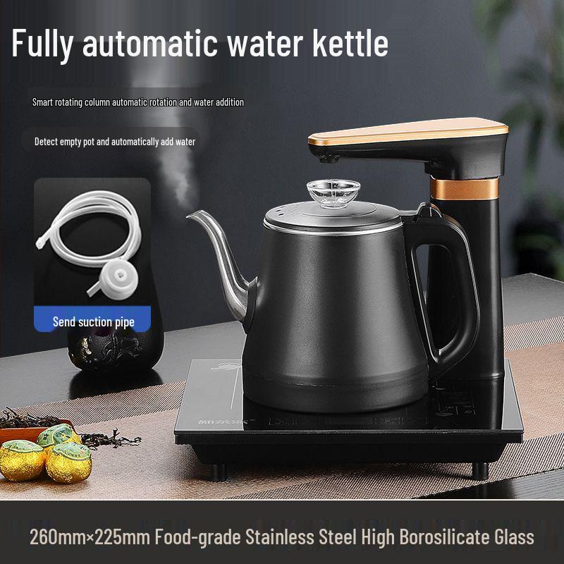 Upper Kettle Electric Tea Brewing Set with Integrated Water Pump