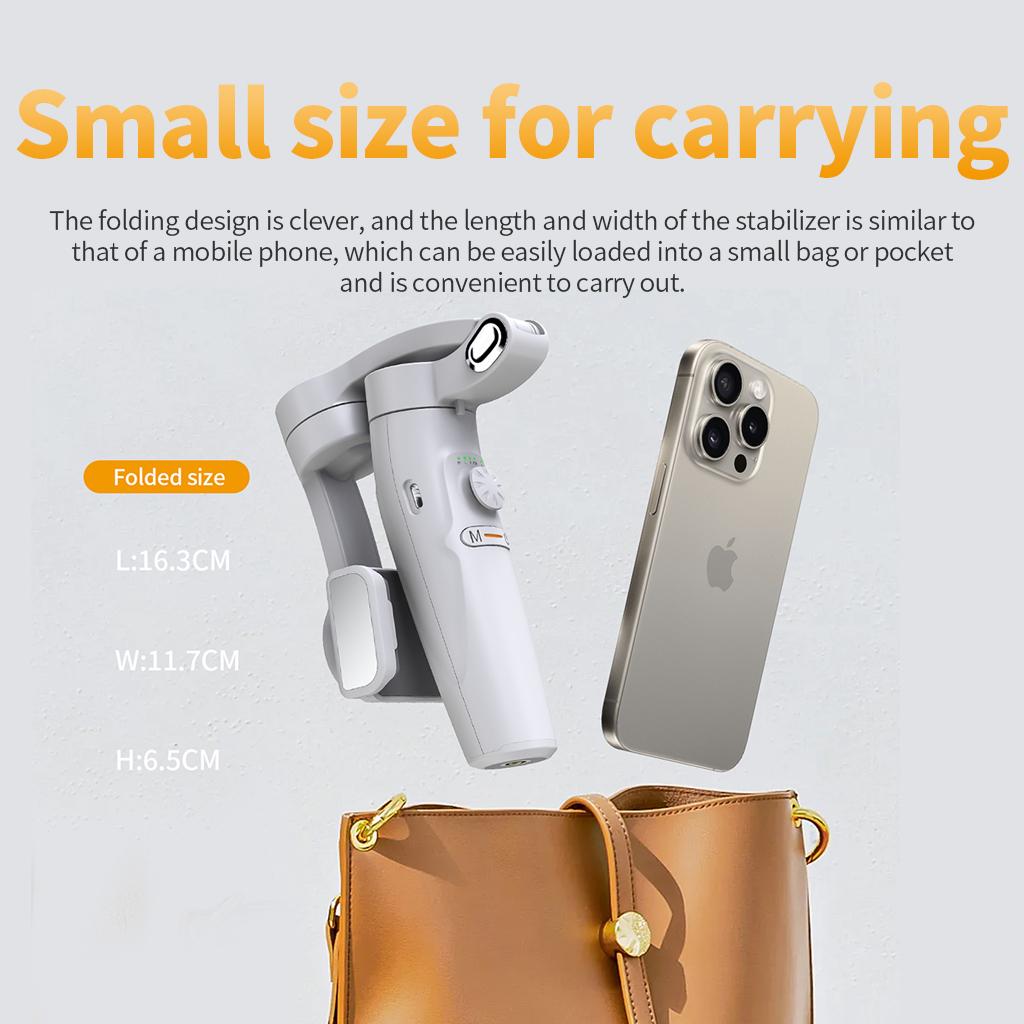 2025 New M2 360 Rotation Gimbal Selfie Stabilizer Selfie Stick Bluetooth Control Tracking Gimbal For Tiktok  Smartphone Live