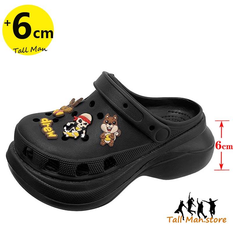 

Summer Women Sandals Slippers Thick-Soled Increased Non Slip High-Heeled Fashion Platform Hole Shoes Beach Shoes 35