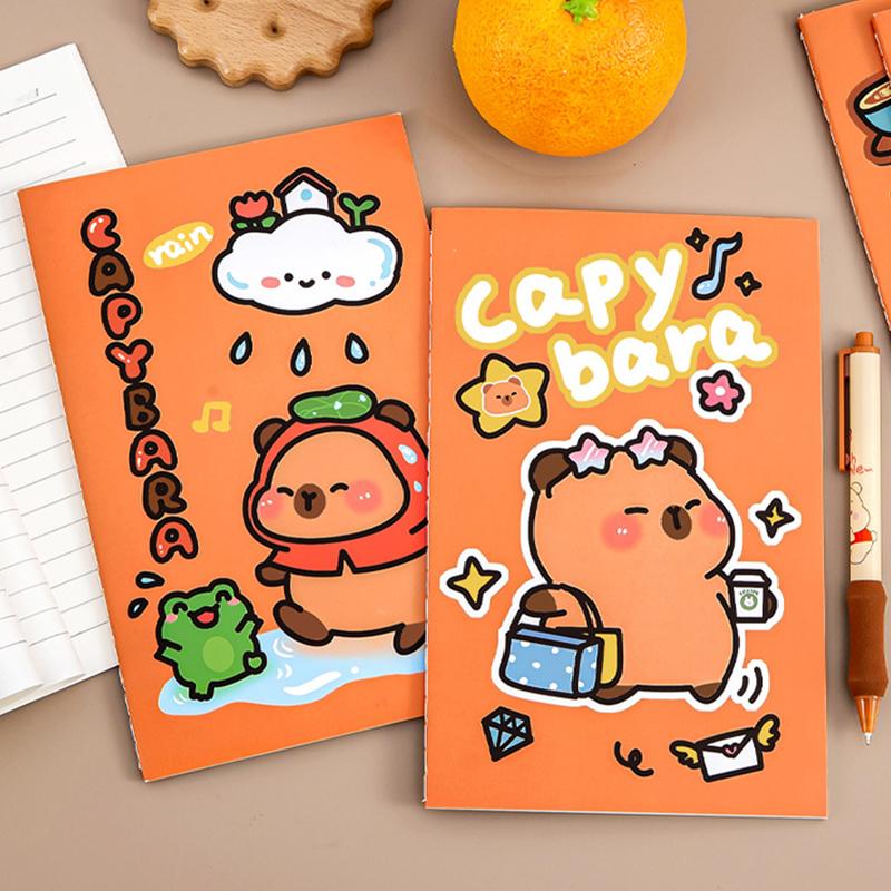 Cartoon Capybara Cute Notepad Diary Notebook Mini Pocket Notepad School Office Supplies Stationery
