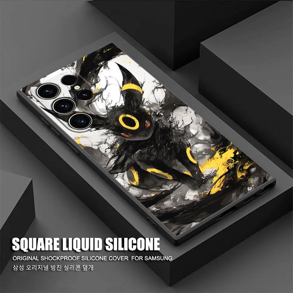 P-Pokemons Bulbasaurs Umbreons Gengars Draw S25 Ultra Case For Samsung Galaxy S25 S24 S23 S20 S21 FE S22 Ultra Plus Phone Cover