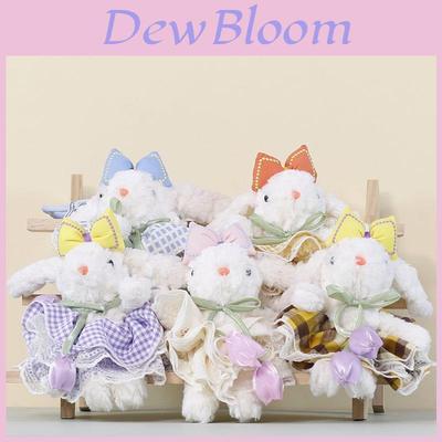 Cute Bunny Plush Keychain With Tulip Bow For Bag Decoration And Gift For Kids