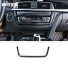 For BMW 3 4 Series F30 F31 F32 F35 2013-2019 Real Carbon Fiber Car Console Gear Shift Panel Decoration Cover Trim Stickers