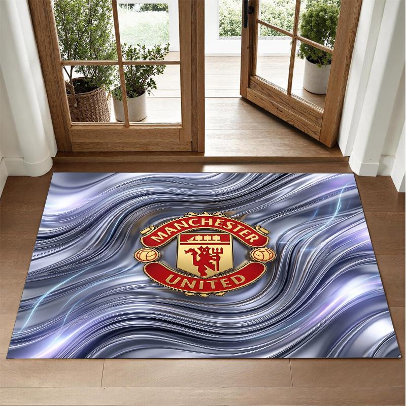 Manchester United Design Kristall Samt Teppich Weiche Dekorative Matte für Schlafzimmer Eingang