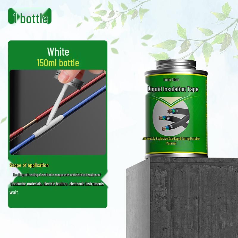 Electrician's Waterproof Liquid Insulating Cloth Tape - Black, Flame Retardant, Ideal for Wire Joints & Cables