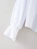 Boys Renaissance Shirt Long Sleeve Turndown Collar Ruffle Lace Cuffs Button Front Solid Color Costume Top for Historical Events