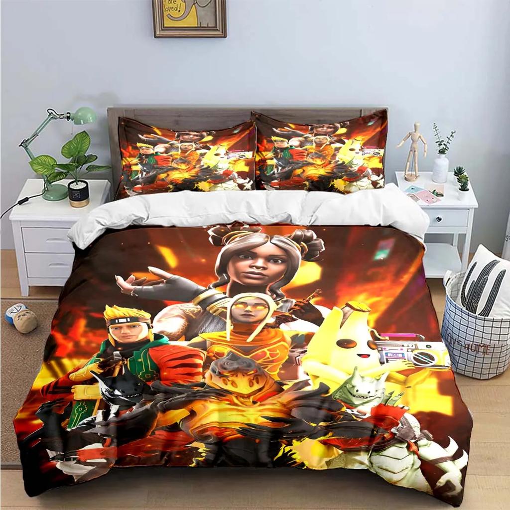 3D Fashion Game Cartoon Character Print Bedding Sets Bed Supplies Set Duvet Cover Bed Comforter Set Bedding Set Gift