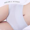 Cool & Breathable High-Waisted Women's Seamless Ice Silk Panties - Hip-Lifting, Tummy-Flattening