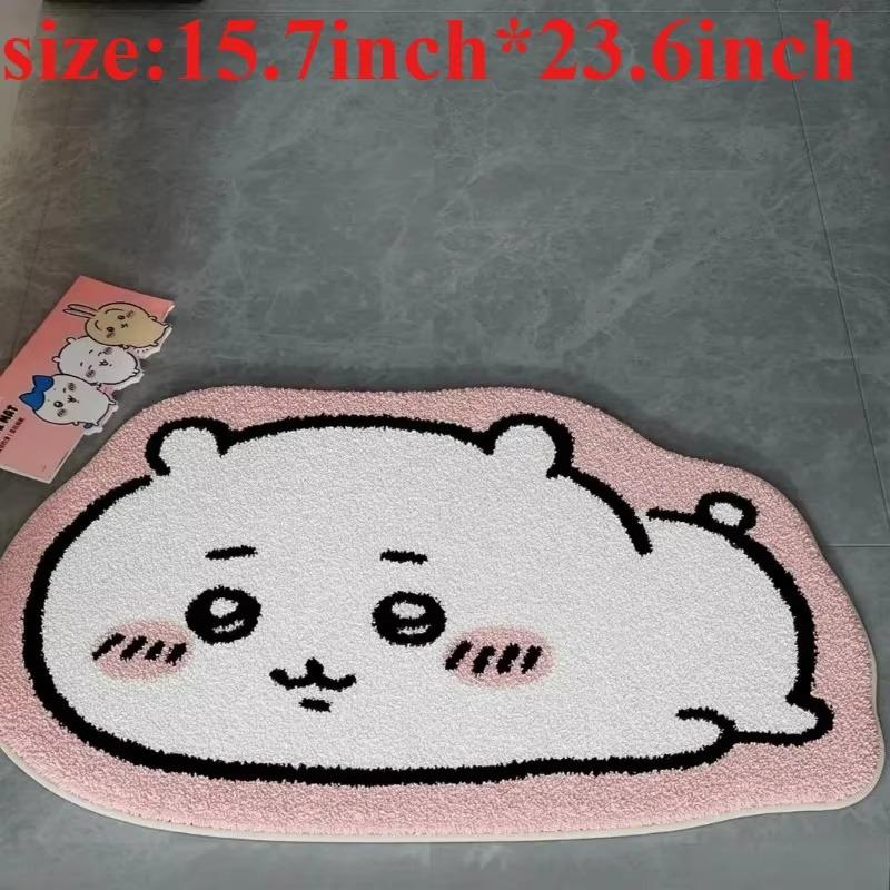Chiikawa Cartoon Vloerkleed Anime Hachiware Usagi Pluche Vloermat Badkamer Antislip Tapijt Auto Kussen Zacht Woonkamer Decoratie Cadeaus
