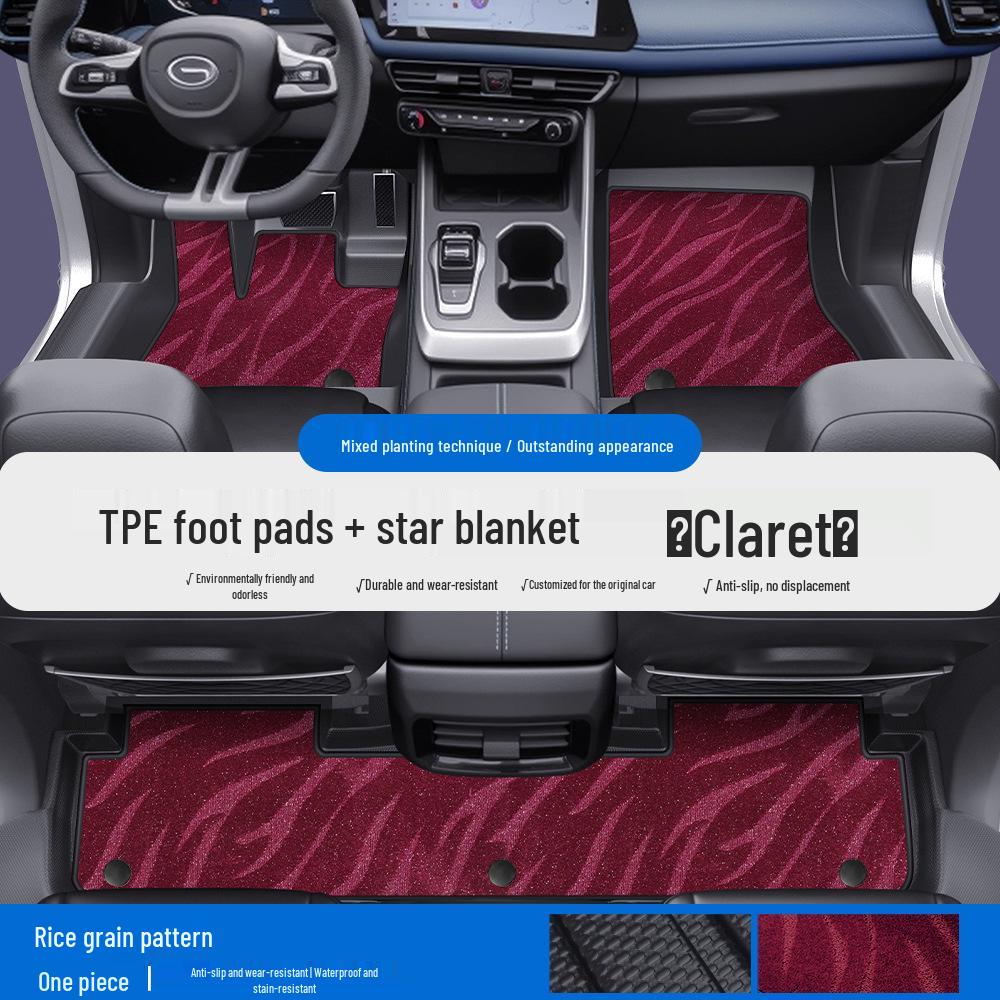 Waterproof TPE Car Floor Mats & Door Sill Covers for Trumpchi M6/M8/E8/Yingku/Yingbao - Full Coverage