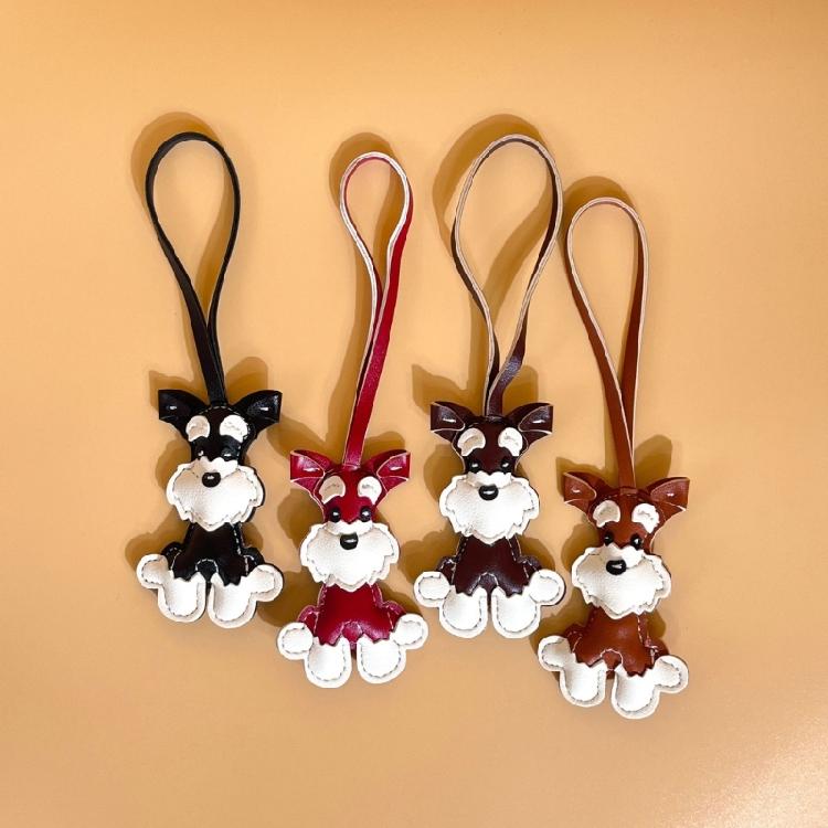 Fashionabel Schnauzer Dog Keychain Charm Pendant Adds Personality To Your Everyday Accessories Daily Use Casual Wear