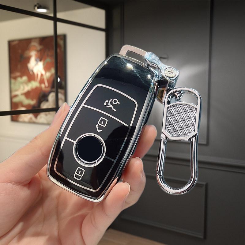 Shell Keychain Tpu Car Smart Key Cover Case For Mercedes Benz Cle W205 W213 W222 X167 W177 A C E S G Class Glc Cla Glb 200
