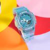 Casio G-SHOCK Ice Tough Series Octagonal Translucent Waterproof Movement Quartz Movement Resin Strap Japanese and Korean Watch GMA-S2100SK-2APR