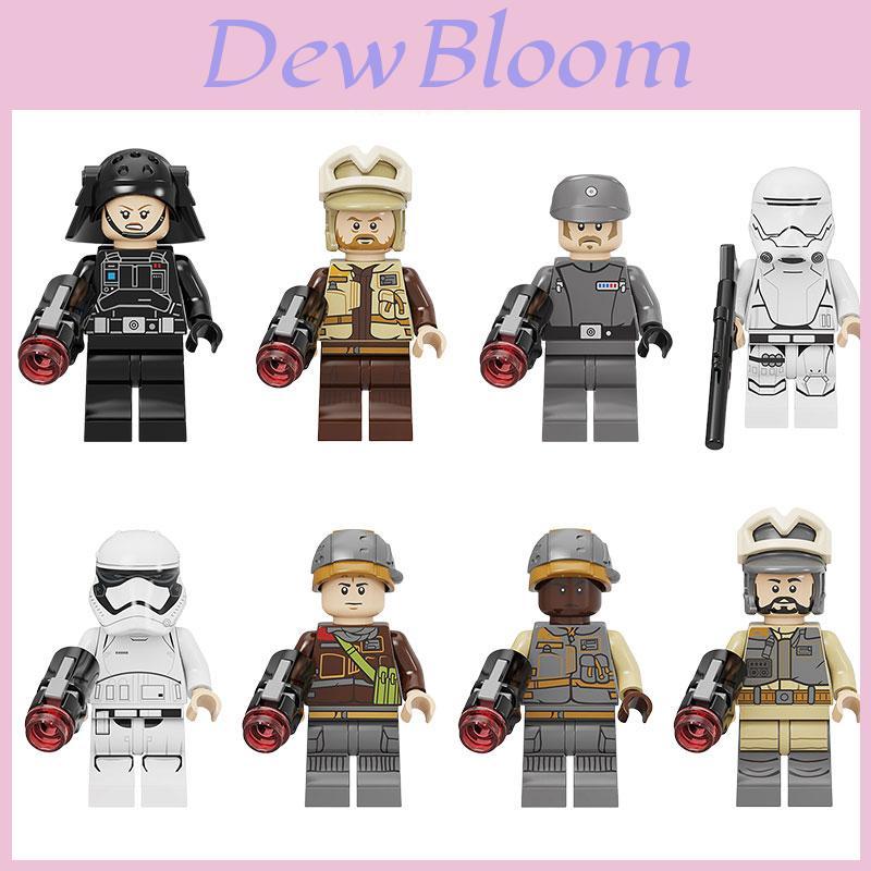Kids Building Toy Storm Trooper Snow Soldier Commander Figure Plastic Material Height 4.5cm