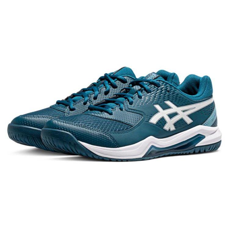 Asics Men's GEL-DEDICATE 8 WIDE Tennis Shoes Restful Teal White 1041A410-400