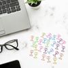 30Pcs Wine Glass Shape Paper Clip Small Metal Paper Clamp File Organiser Clip Metal Book Marker Clips for Office School