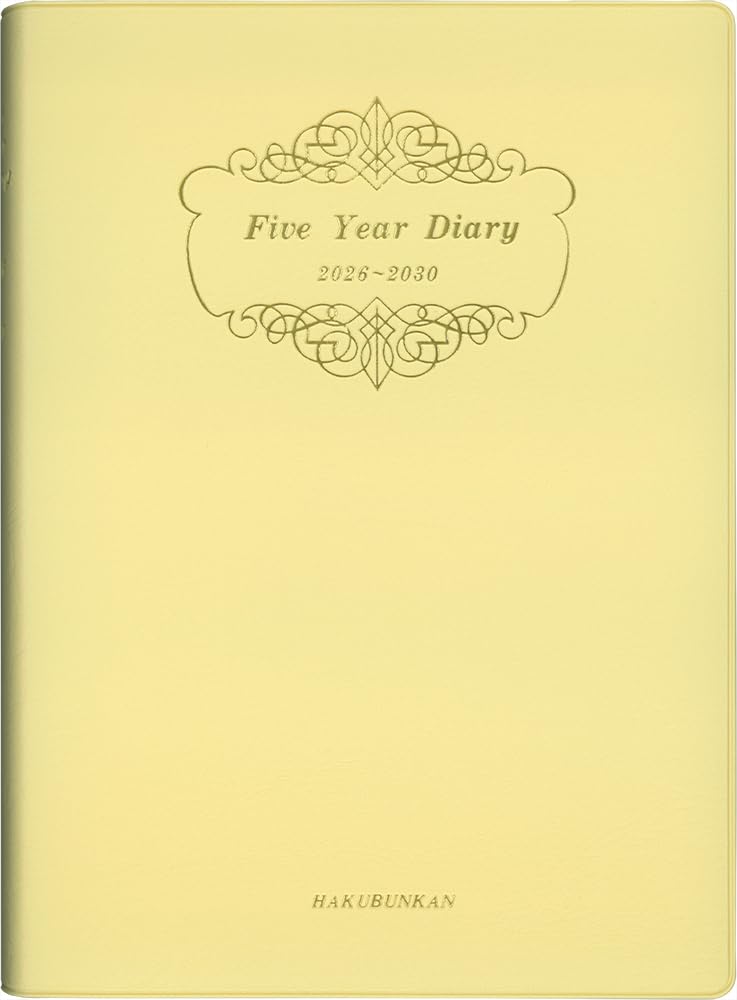 

Hakubunkan Diary 2026 A5 Soft Lemon 147 January 5-Year Diary, Version, No. (Starts 2026) лимон