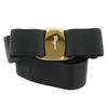 Vala Ribbon Belt 8046 Black / Gold Hardware canvas/Plated Gold Women Used