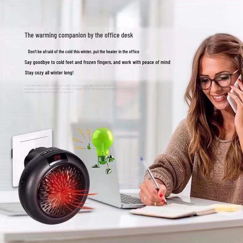 Dual-Use Energy-Saving Heater: Rapid Heating Wall-Mounted & Desktop Fan for Dorm Rooms