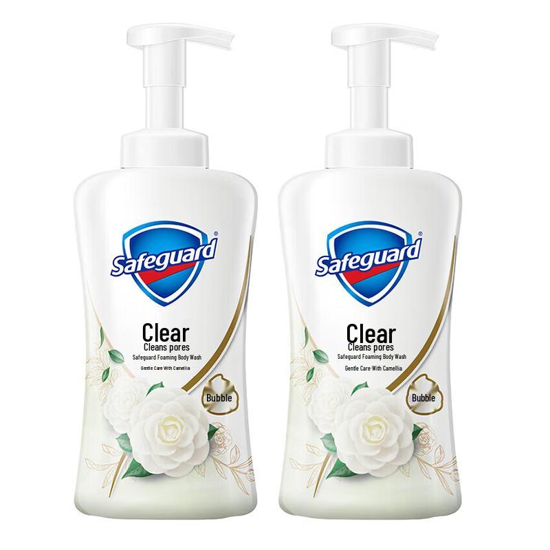 Safeguard Gentle Care Camellia Scent Foaming Body Wash Twin Pack