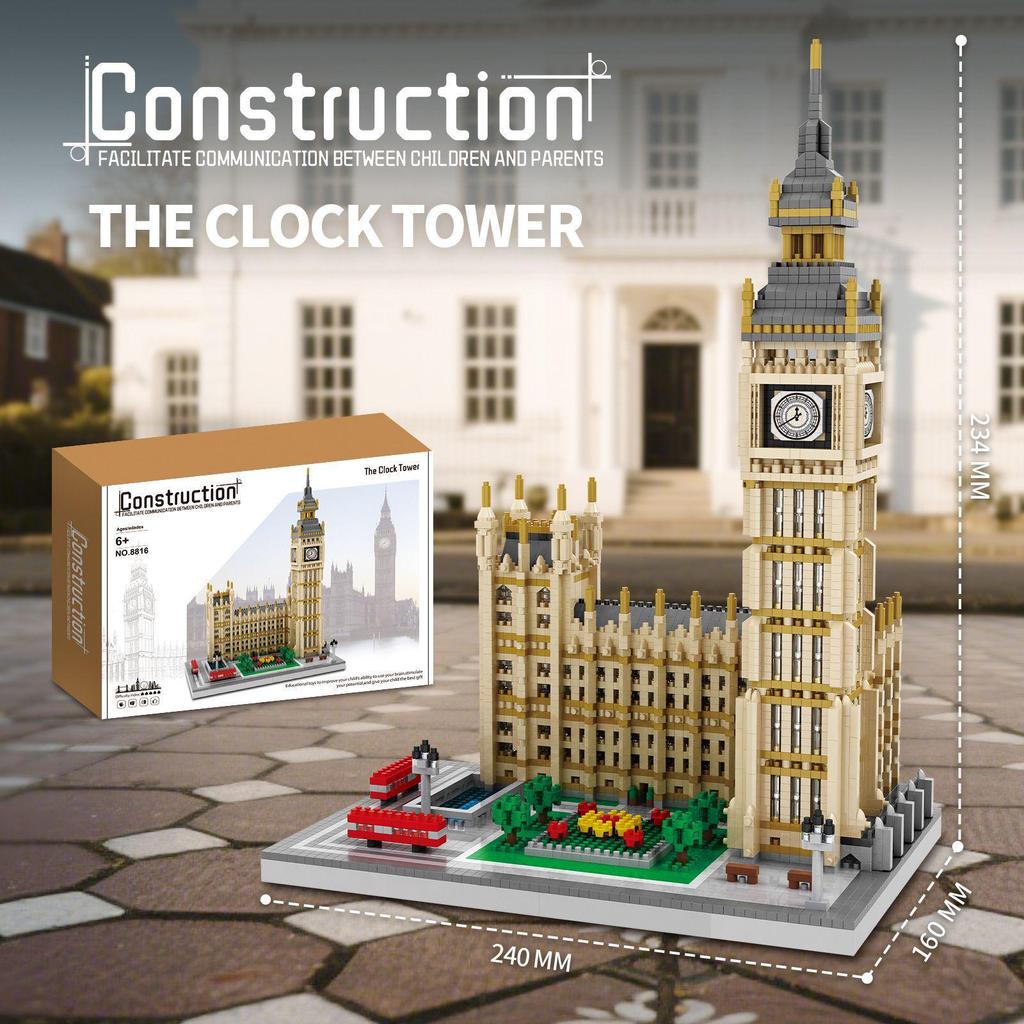 New York and Paris Landmark Building Blocks: Eiffel Tower & Titanic