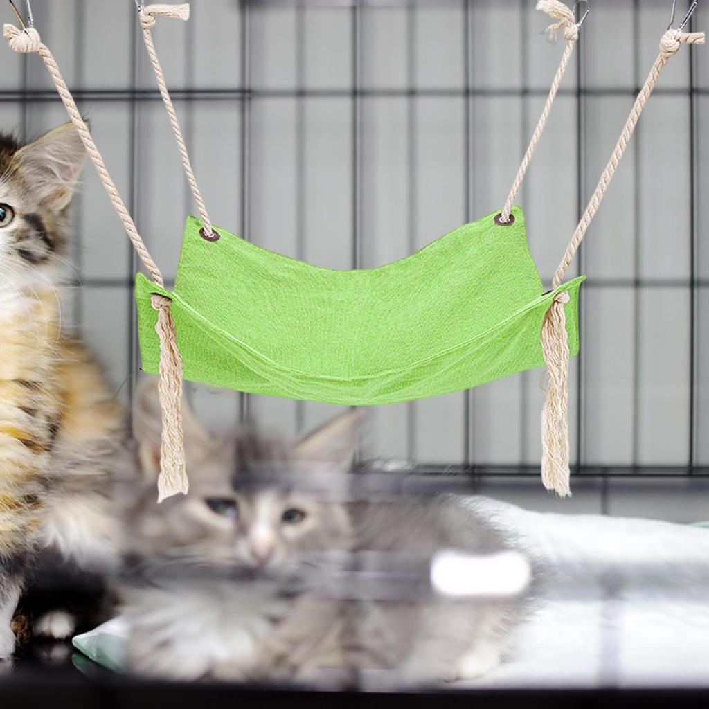 Breathable Cat Hammock Sleeping Mat Lounge Four Seasons, Hanging Reversible Basket Sunshine Seat