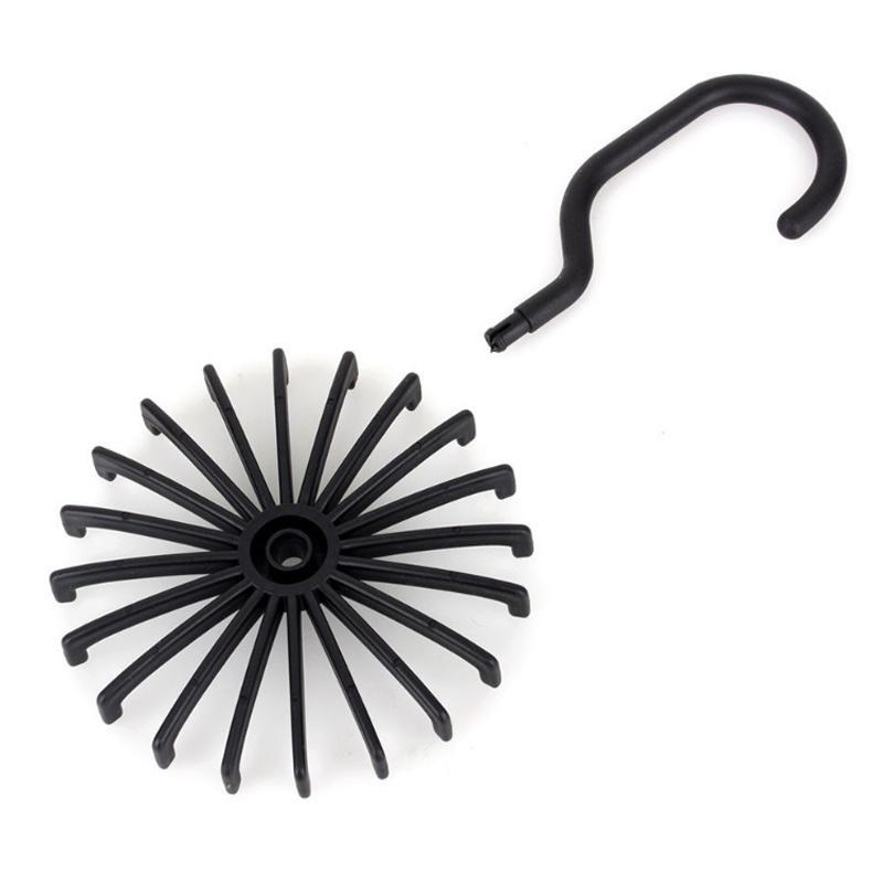 360 Rotating Tie Rack Adjustable Tie Hanger Holds 20 Neck Ties Organizer Men