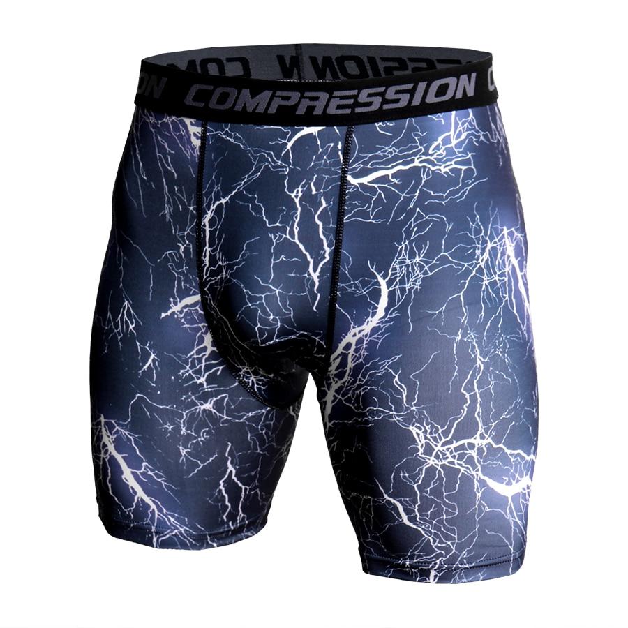 Kompressionsshorts Herren 3D-Druck Camouflage Bodybuilding Tights Kurz Herren Fitnessstudio Shorts Männlich Muscle Alive Elastische Laufshorts