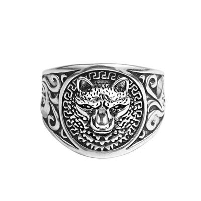1 Stück Retro übertriebener Geparden-Herrenring für Frauen Paare Punk Hip Hop Rock Party Schmuck Geschenk Zubehör