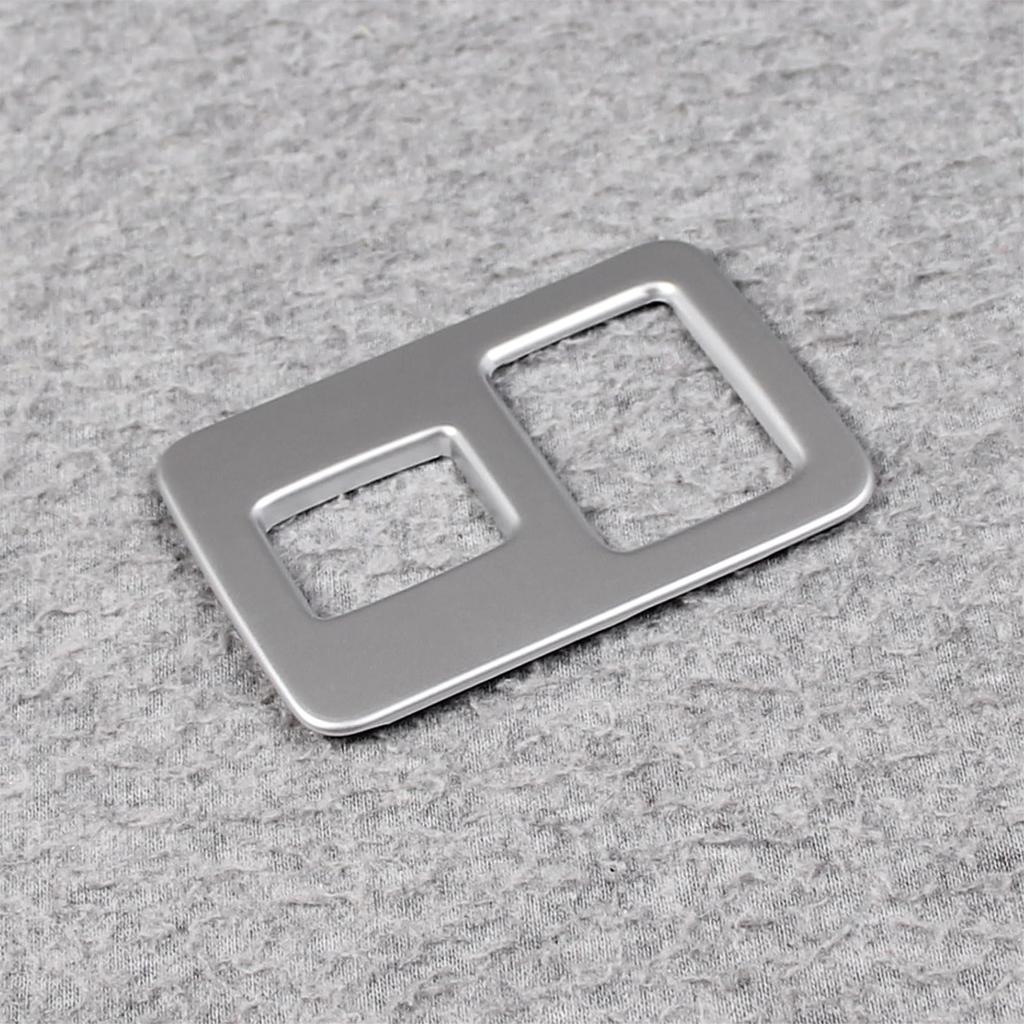RUIQ Nissan New Serena C28 Series Dedicated Interior Rear Seat USB Socket Cover Frame Trim (Satin Silver)