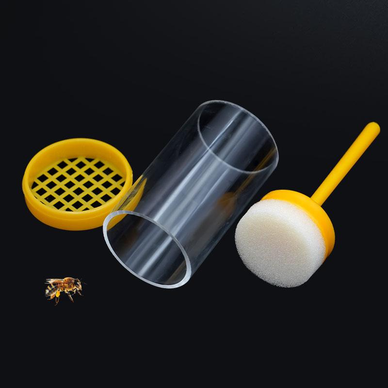 1 Stück Bienenkönigin Markierflasche Bienenmarkierkäfig Kunststoff Bienenmarkierung Aufzucht Markieretikett Flasche Insekt Bienen Farm Bienenzuchtbedarf