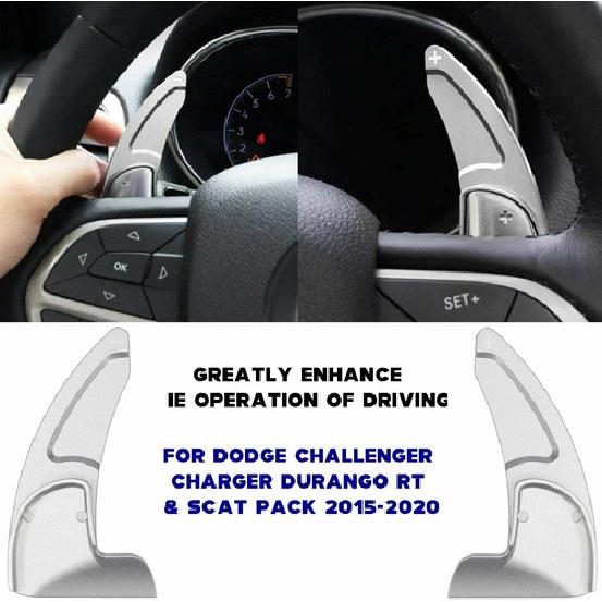 Steering Wheel Shift Paddle Shifter Extension for Dodge Charger/Challenger 15+