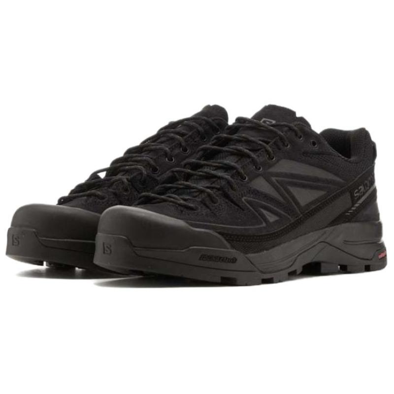 X-ALP Salomon Leather 'Black Asphalt' Sneakers L47596300