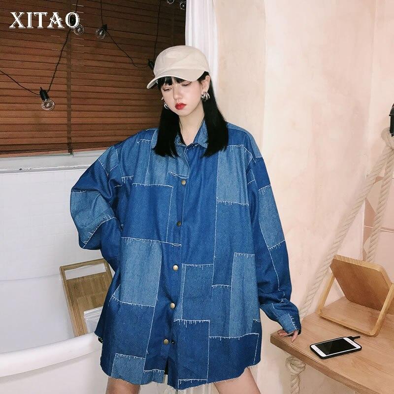 

XITAO клетчатая женская куртка больших размеров DMY3269