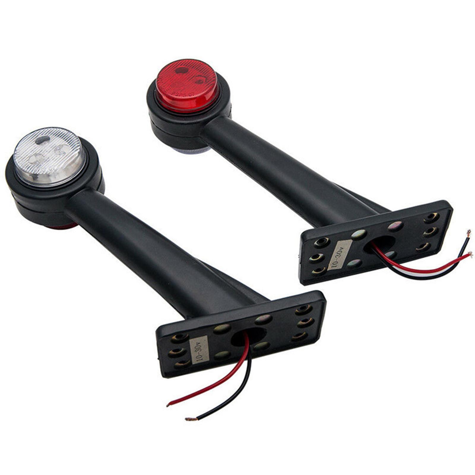 

Набор из 2 боковых габаритных фонарей со светодиодами 12 В, 20 см для грузовых прицепов, светодиодный фонарь