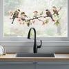 Colorful Flower Branches Bird Glass Windows Home Beautification Decoration Electrostatic Window Stickers Self-adhesive Removable