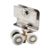 1pcs Shower Room Copper Four-wheel Hanging Pulley Roller Bathroom Accessories For Bath Slide Doors Household Replace Hardware