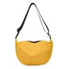 Light Casual Bag Women's Large Capacity Solid Color Messenger Bag Women's Versatile Washed Cloth Niche Bag Dumpling Bag