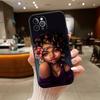 Chica Poppin Black Girl Phone Case for Xiaomi Poco C40 C51 C50 C55 C65 C71 C75 C85 F8 F7 F6 F5 F3 F2 X7 X6 X4 X3 M7 M6 M5 M4 M3 M2 Pro