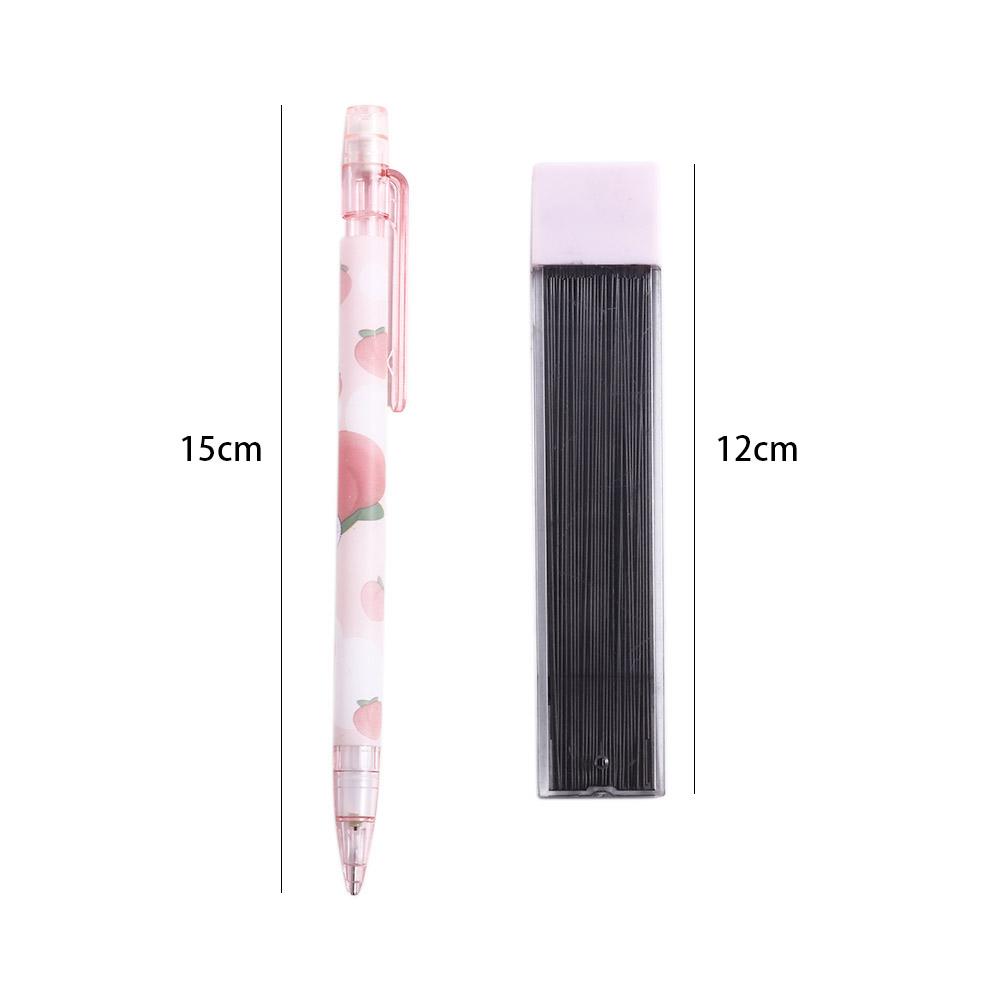 Pencil Refill 0.5mm Writing Tool Peach Movable Pencil Mechanical Pencil Press Pen Automatic Pencils