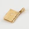 Religion Women Necklace Gold Color Openable Holy Bible Book Pendant Necklaces Christian Judaism Catholicism Orthodox Jewelry