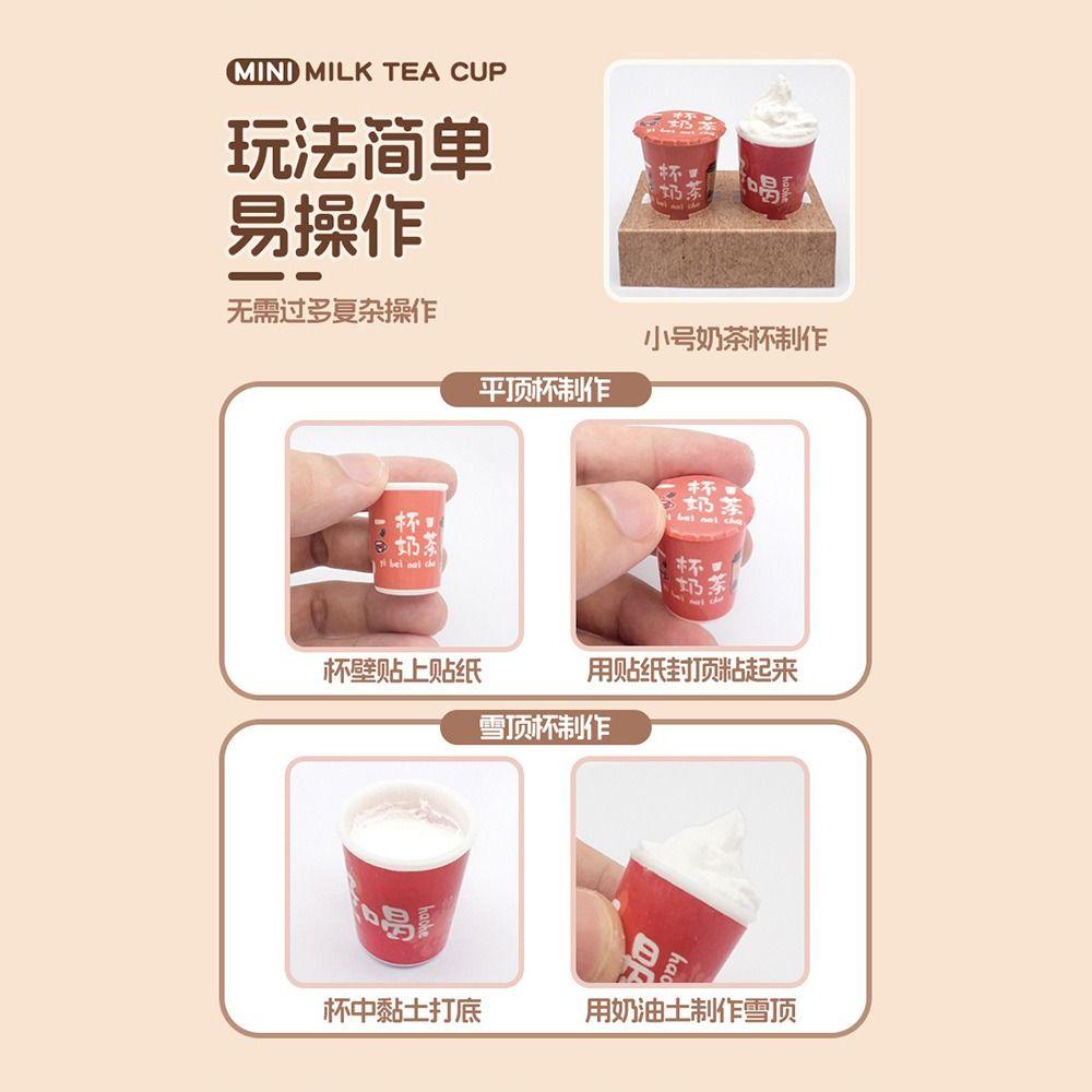 Colorful Stress Relieve Toys Set Bubble Tea Charm DIY Material Package Set Toy Accessories DIY Toy